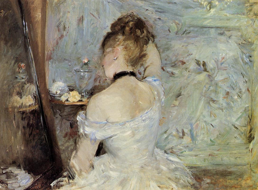 Young Woman at the Mirror de Berthe Morisot